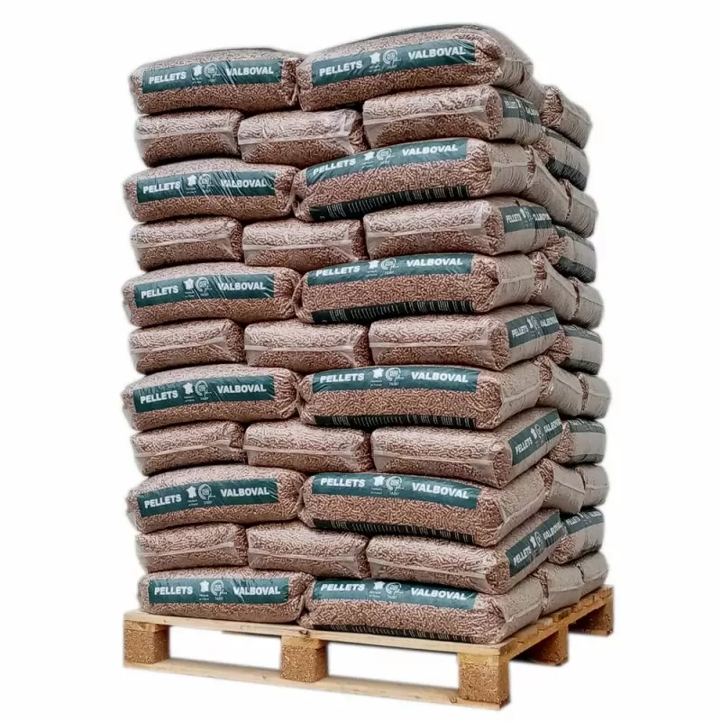 Pellet Valboval norme DIN Plus – Palette de 65 sacs de 15 kg