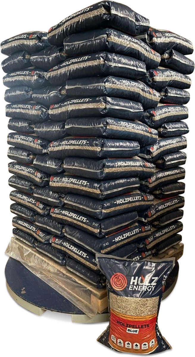 Holz - granulés de bois - Palette de 70 sacs de 15kg - 100% bois de conifères